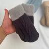 Vinter Kvinner Holder Varmen Pluss Fløyel Innvendig Håndledd Tykk Twist Strikk votter Helfinger Sykling Ullhansker Myk Søt Herlig