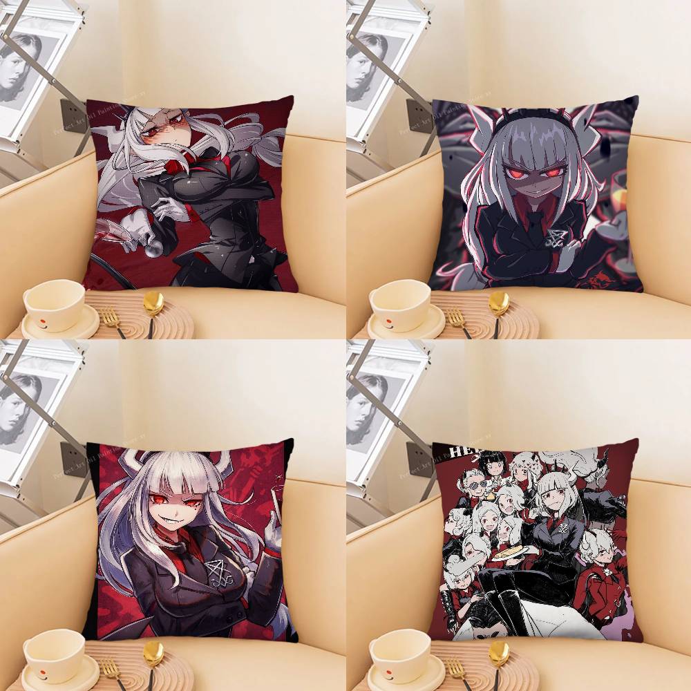 Helltaker Anime Pillow Case Fashion Square Pillowcase Bedroom Sofa Room Ins Decoration Leisure
