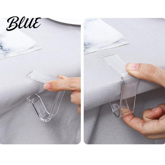 Table Skirt Fasteners Windproof Christmas Transparent Elastic Tablecloth Clips 24 Pcs Thickened Anti-slip Home Clear