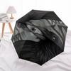 1pc Crow Eye Automatic Folding Umbrella Compact Lightweight Travel Umbrella with 8-Rib Sturdy Frame, Windproof & Self047