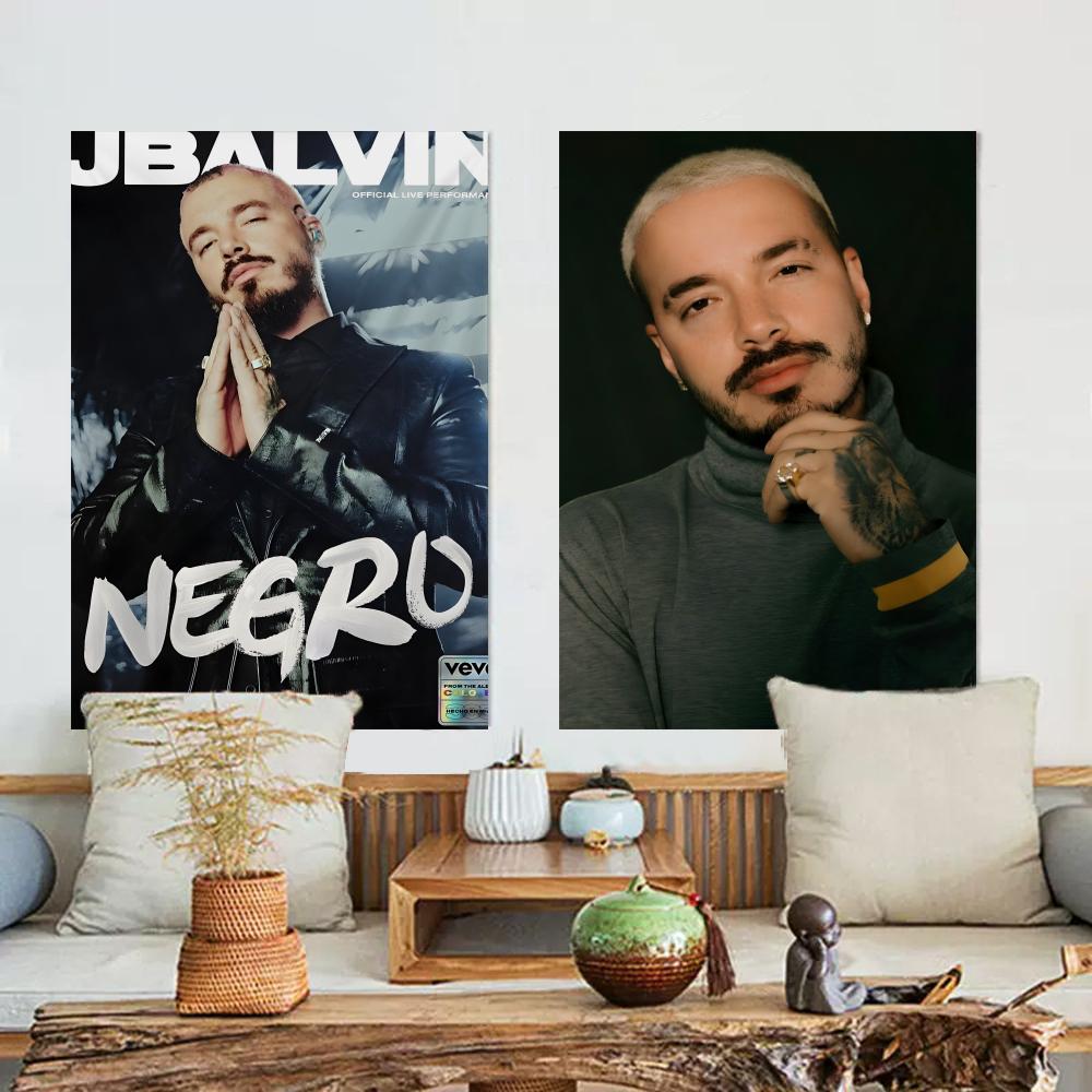 Popular Singer J Bbalvin Tapestry Microfiber Wall Hanging For Bedroom Living Room Decor Outdoor Festival Garden Bar Background
