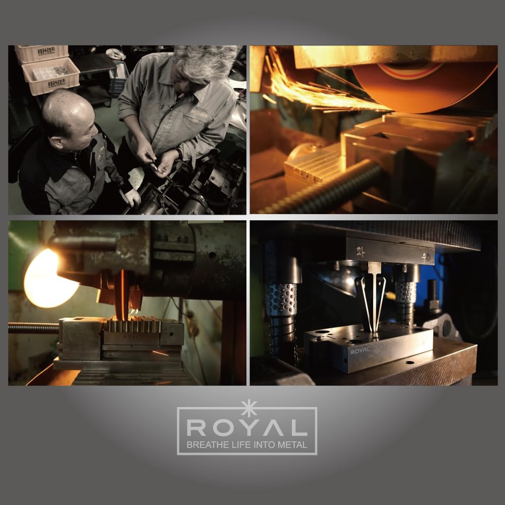 Royal Men's Nose Hair Trimmer "Birdie" Manual, Battery-Free, Waterproof, Painless, 12-Blade, 3D Blade, Patented Mechanism, ET-4