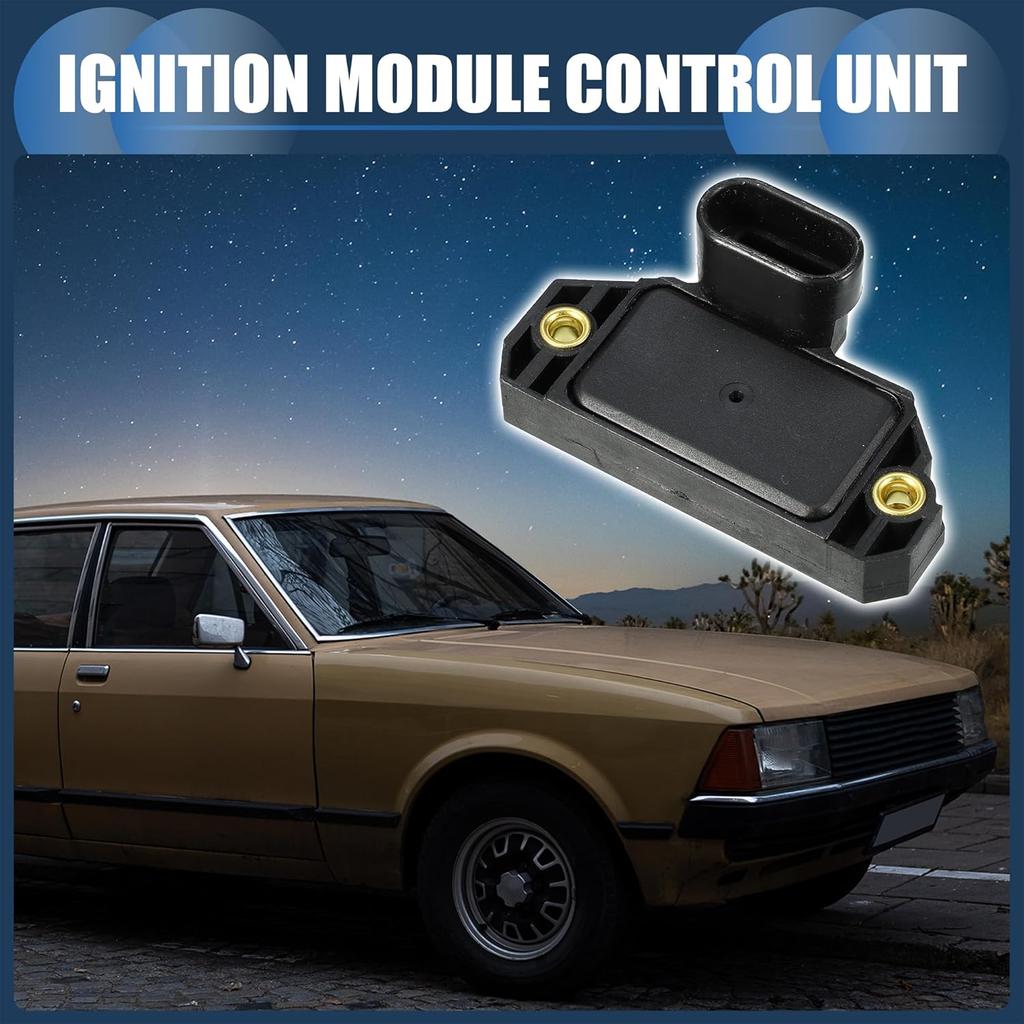 Ignition Control Module, Inner Ignition Module Control Unit No.10482803/16201599 for GMC P30 Van V6 4.3L 1996-1999 ABS Black, 1 Pc