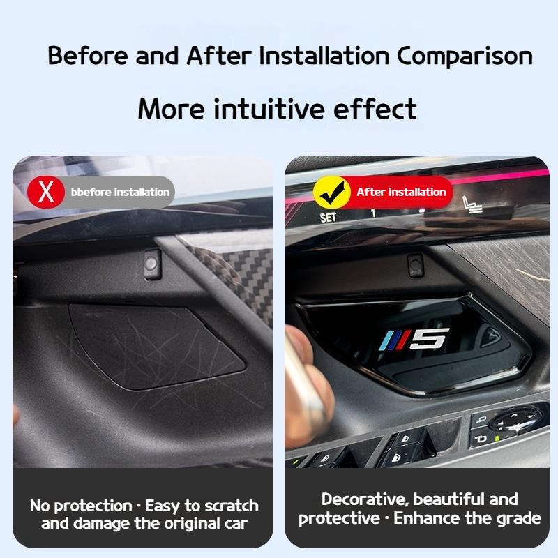 For BMW X5 X3 3 5 Series I3 I5 G05 G45 G20 G60 2019-2025 Car Inner Handle Door Bowl Protective Film Interior Accessories