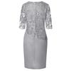 Plus Size Lace Fashion Evening Dress for Women – Elegant and Trendy Design
