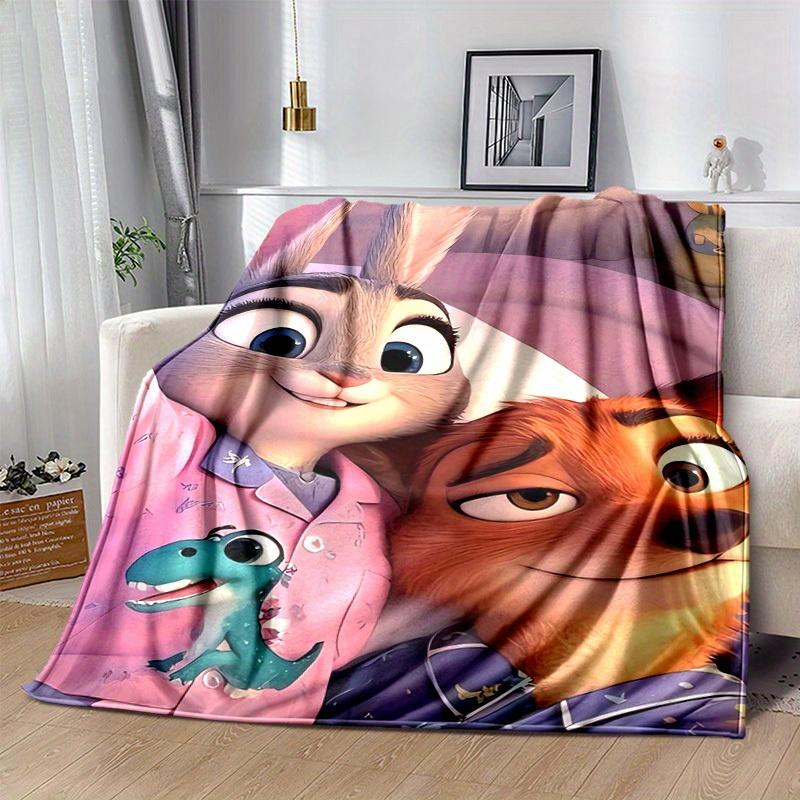 1 ks, Zootopia Filmové Postavy Deka na Zahřátí Domácí Dekorace, Potah na Pohovku, Venkovní Deka, Dárek pro Přátele, Flanelová Deka Perfektní do Postele