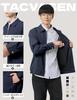 TACVASEN Men's Jacket, Spring/Summer, Motorcycle Windbreaker, Coach Jacket, Lightweight Blouson, Autumn Outerwear, Golf Wear, Commuting, Solid Navy, S