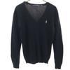 RALPH LAUREN SPORT Langarm V-Ausschnitt Strick M schwarz Damen Gebraucht