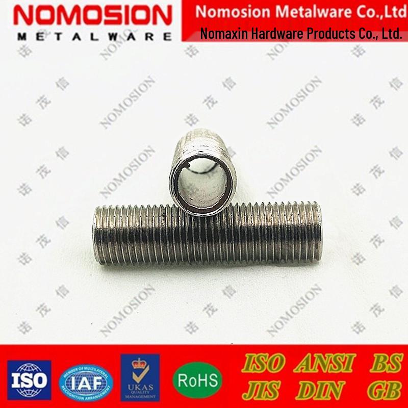 LED Pendant Lamp Fixture Accessory: Full Thread 10MM Diameter, M10*35 Hollow Thread Tube.