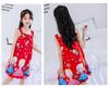 Summer Girls' Sleeveless Cotton Gauze Nightgown Pajamas