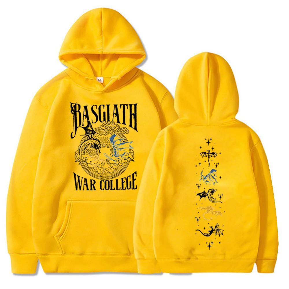 Basgiath War College Hoodie Fourth Wing Sweatshirt Iron Flame Merch Dragon Rider Hoodie Unisex Pullover Tops Streetwear