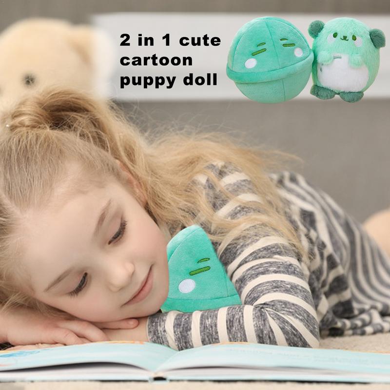 Stuffed Dog Toys Cartoon Soft Egg Toy Charming Animal Plushies for Birthday Gift Flexible Toys for Hugging Accompany Relaxing