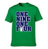 Unisexs  Rock On Hand Graphic Cotton TShirt Vintage Collegiate Style Short Sleeve Tee for Casual Wear