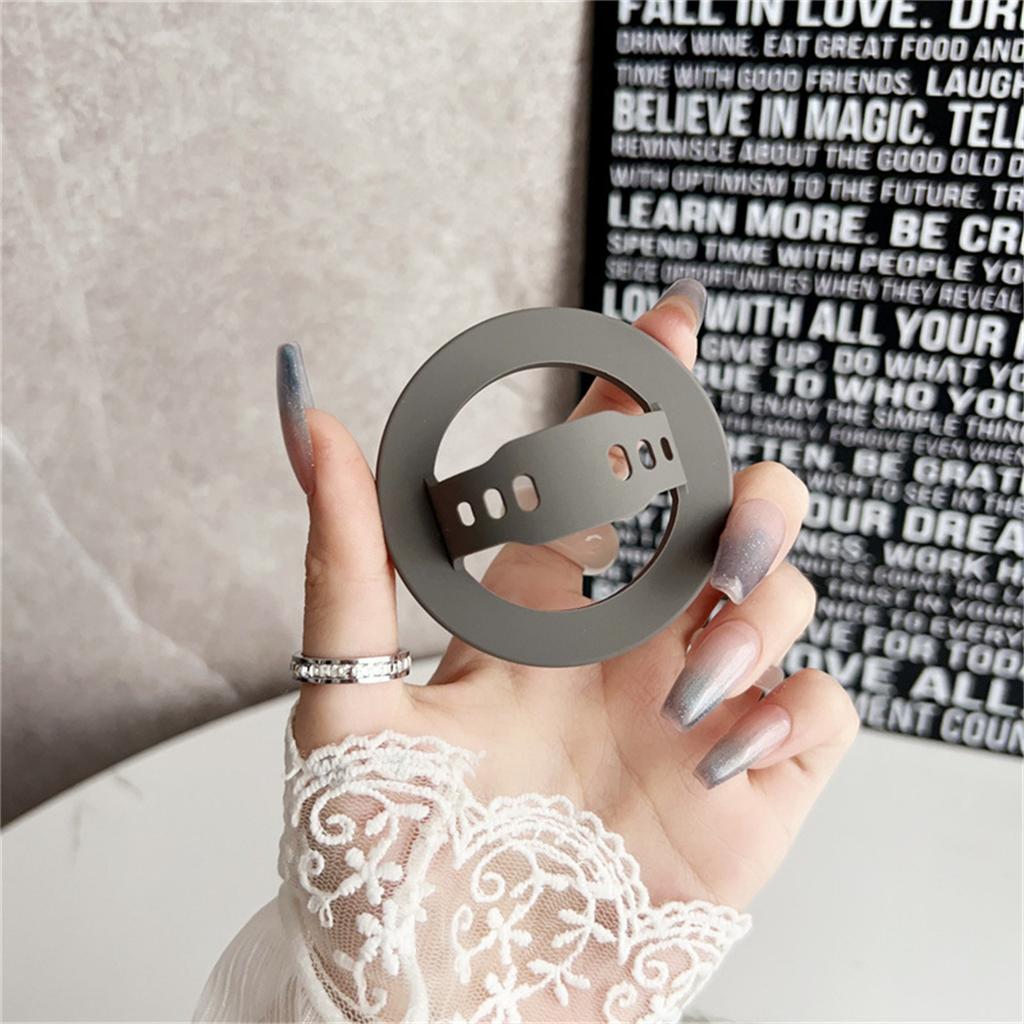 Hollow Strong Magnetic Liquid Silicone Comfortable Circular Grip Phone Holder For MagSafe Powerful Grip For Phone Ring Holder
