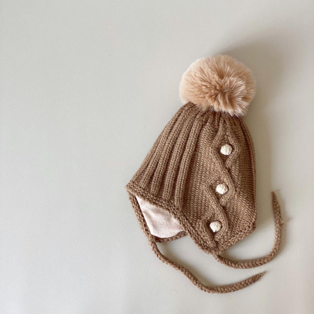 

Детские шапки, шарфы, комплекты из двух предметов, детские комплекты, термошапки, для мальчиков и девочек, для младенцев, вязаные шапки A-Hat коричневый