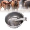 Durable Pig Water Feeder Silver Stainless Steel Pig Bowl Pig Drinking Water Bowl  Pig Farming