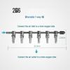 Stainless Steel Aquarium Oxygen Flow Control Valve Splitter