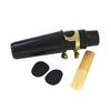 Alto Sax Saxophone Mouthpiece Plastic with Cap Metal Buckle Reed Mouthpiece Patches Pads Cushions