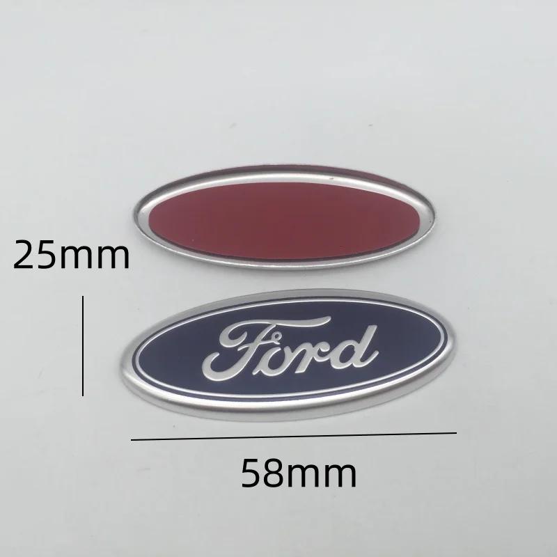 

Car Sticker For Ford 1pcs 3D blue for ford Car Front Head Hood Bonnet Emblem Rear Tail Bumper Trunk Steering Wheel covers Sticke