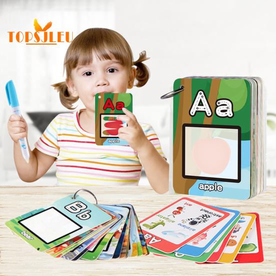 1 Set Alphabet Water Coloring Cards Educational Learning Toy Develop Hand Strength And Visual Perception Skills Paint Toys for Kids