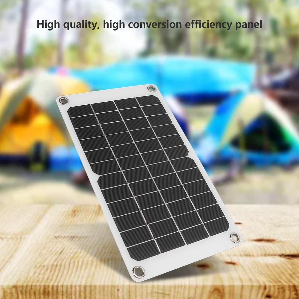 High Efficiency Portable Solar Panel 8W 12V Solar Panel Kit Solar Battery Charger  Outdoor Use
