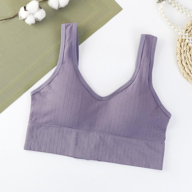 Sports fitness suspenders, small vest for women, summer beauty back bra, back buckle underwear, bottom with chest pad inside