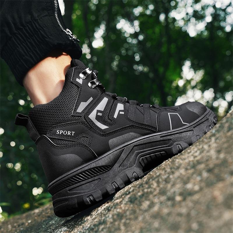 Men Hiking Shoes Outdoor Trekking Sports Climbing Camping Boots Non-Slip Waterproof Walking Jogging Trainers Sneakers Work Shoes