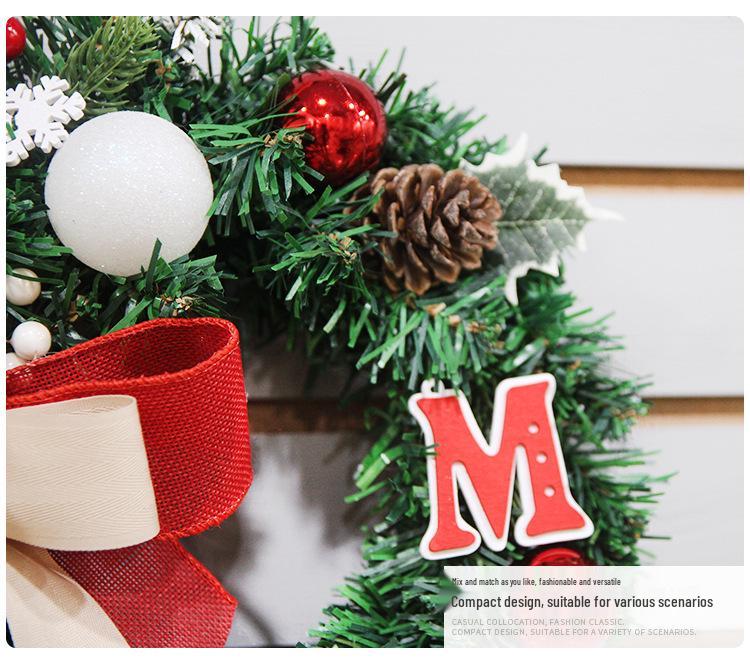 Fresh Christmas Wreath for Window and Door Display Decorations