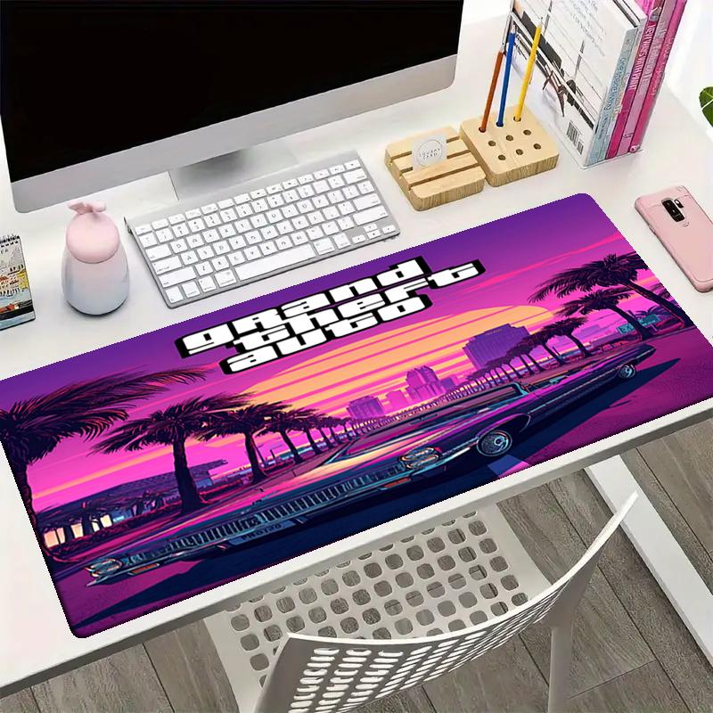 GTA 6 Thema Mauspads, Rutschfeste Gummiunterlage, Multifunktionale Büro- & Heimdekoration, Perfekt zur Personalisierung des Arbeitsplatzes.