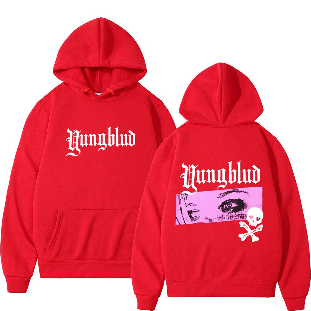 Yungblud Глаза Модные Графические Худи Унисекс Эстетичный Трендовый Пуловер Длинный Рукав Свободный Повседневный Оверсайз Флисовый Спортивный Костюм