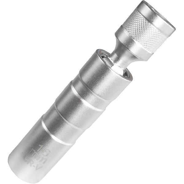 

Augeny 16mm Magnetic Spark Plug Socket, 360 Degree Swivel Drive Thin Wall Swivel Spark Plug Socket Removal Tool, 3/8 Universal Vehicle Standard 16mm