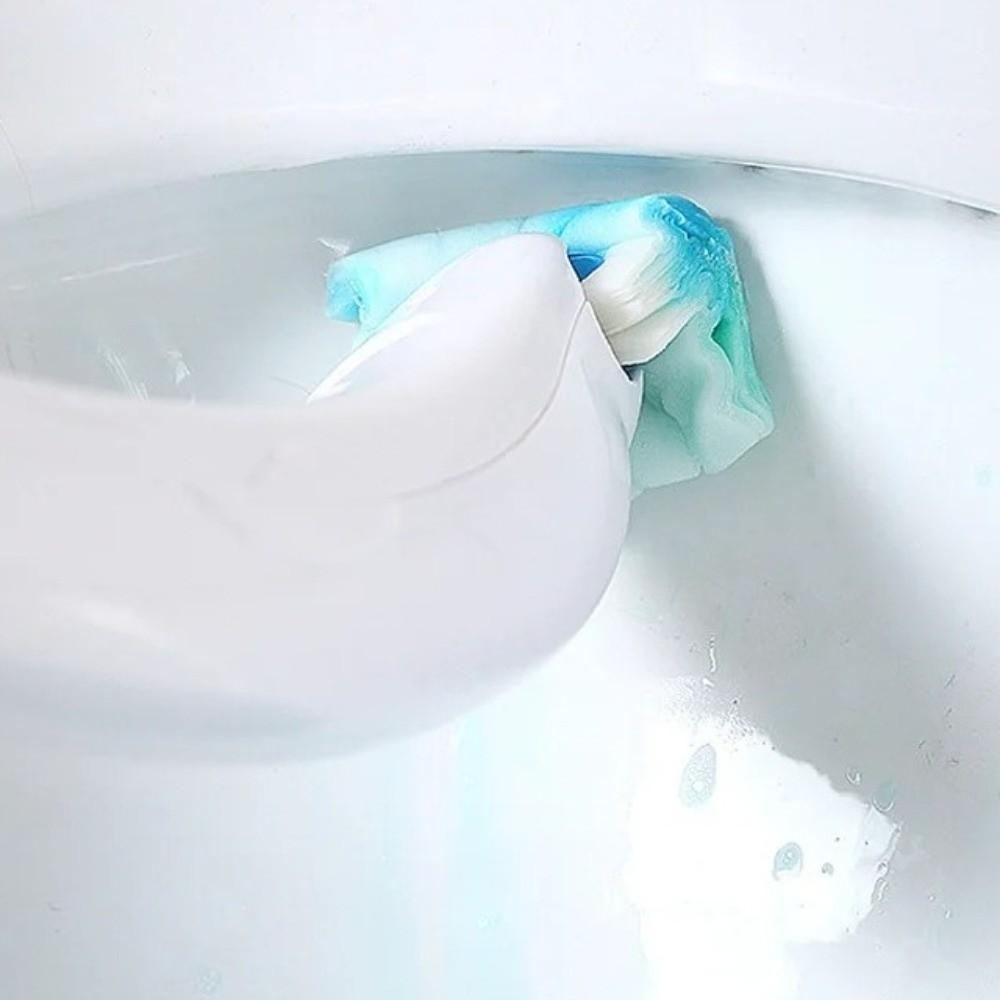 Plastic Toilet Brush Set Disposable Heads Toilet Brush Holder Closestool Brush Bathroom