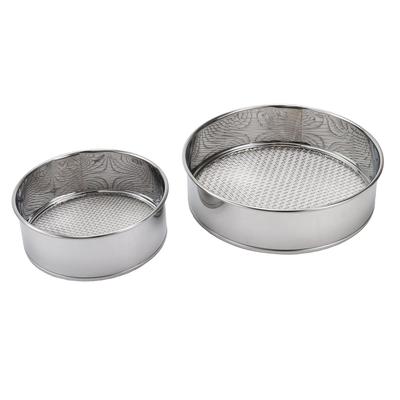 Senkichi GARDEN Stainless Steel Set of Mini 13cm Diameter 18cm Diameter Sieve, 2, Size (Fine Mesh) / (Coarse Mesh)