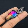 Rainbow Solar Quartz 999 Copper Wire Wrapped Pendant, Handmade Gemstone Pendant Jewelry, Gifts For Wife Brand New Pendant