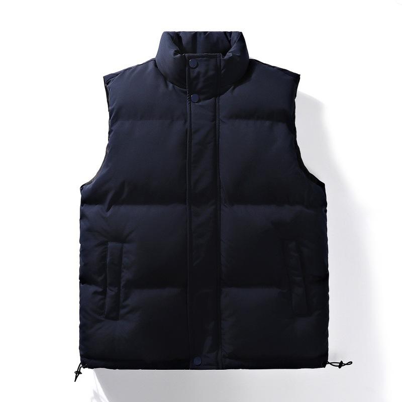 High quality solid color men's vest autumn and winter vest men's handsome trend vest thermal vest teen sleeveless