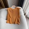 Dopamine Color Sleeveless Summer Top with Back Slit