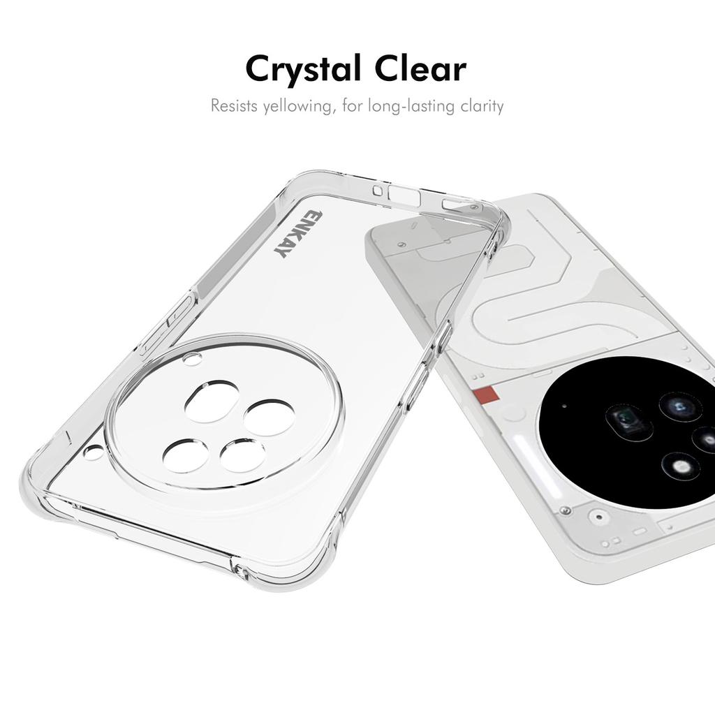 For Nothing Phone (3a) Pro Clear Phone Case ENKAY HAT PRINCE Shockproof Anti-slip TPU Cover