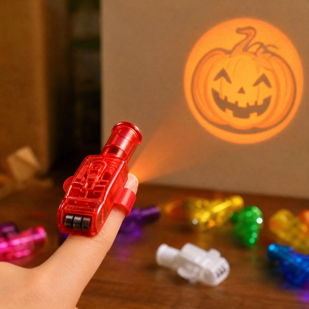 Halloween Projection Finger Lights 36 Pack Glowing Party Toys for Kids, or Prizes and Goodie Bag Fillers