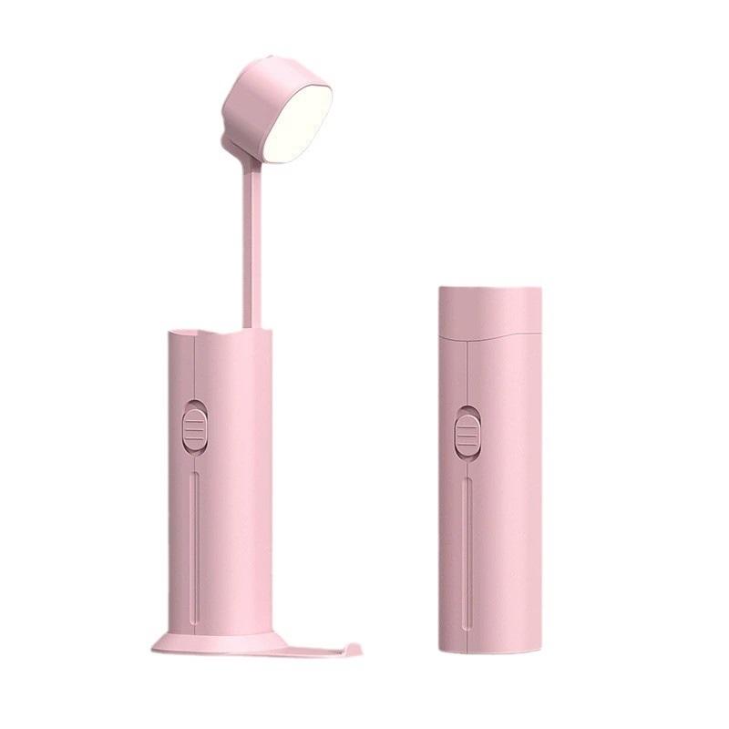 LED Desk Lamps Charging Portable Telescopic Reading Book Lights Phone Stand Mini Power Bank Reading Table Lamp Dormitory