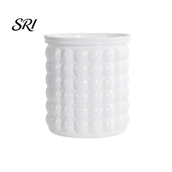 Nordic Design Planter Self-Absorbing Flowerpot with Transparent Water Level Indicator Self Watering Decorative Home Plant Pot Bubble Texture