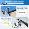 Anti-corrosion Solar Bracket Terminal Plate Bracket, Roof Installation Weather Resistant High-Strength Carbon Steel Adjustable Panel Side Wall