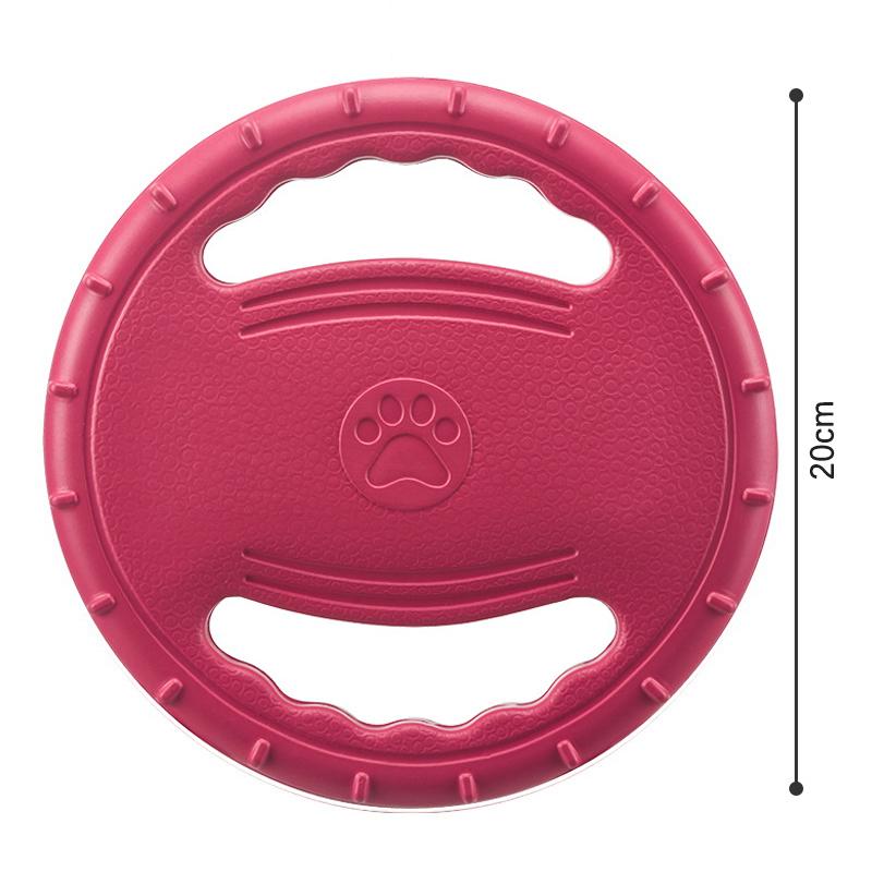 Bite Resistant Dog Flying Disc Pull Ring Toy Soft TPR Interactive Tug-of-war Toy for Outdoor Training Floating & Teeth Cleaning