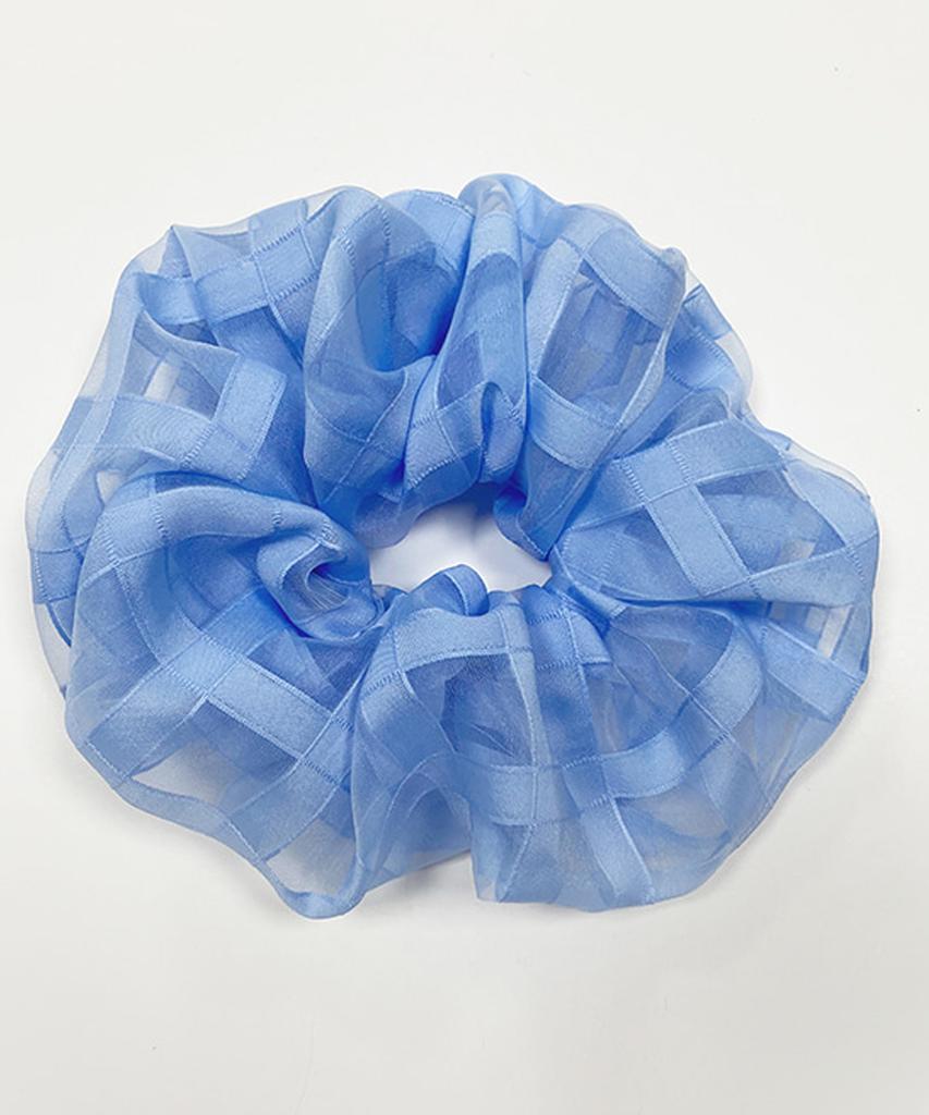 August Harmony Cotton Candy Scrunchie - Sky Blue