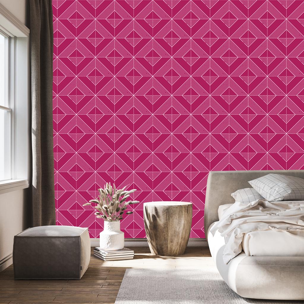 Geometric purple rhombus wallpaper, purple background 50x1000