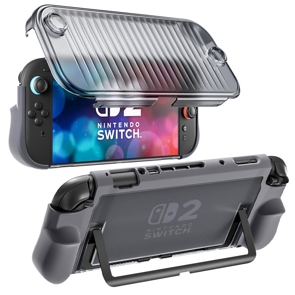 Switch2 Protective Case, Shockproof Anti-Scratch, Full Coverage with Kickstand, Compatible with Docking Station, NS2 Accessories