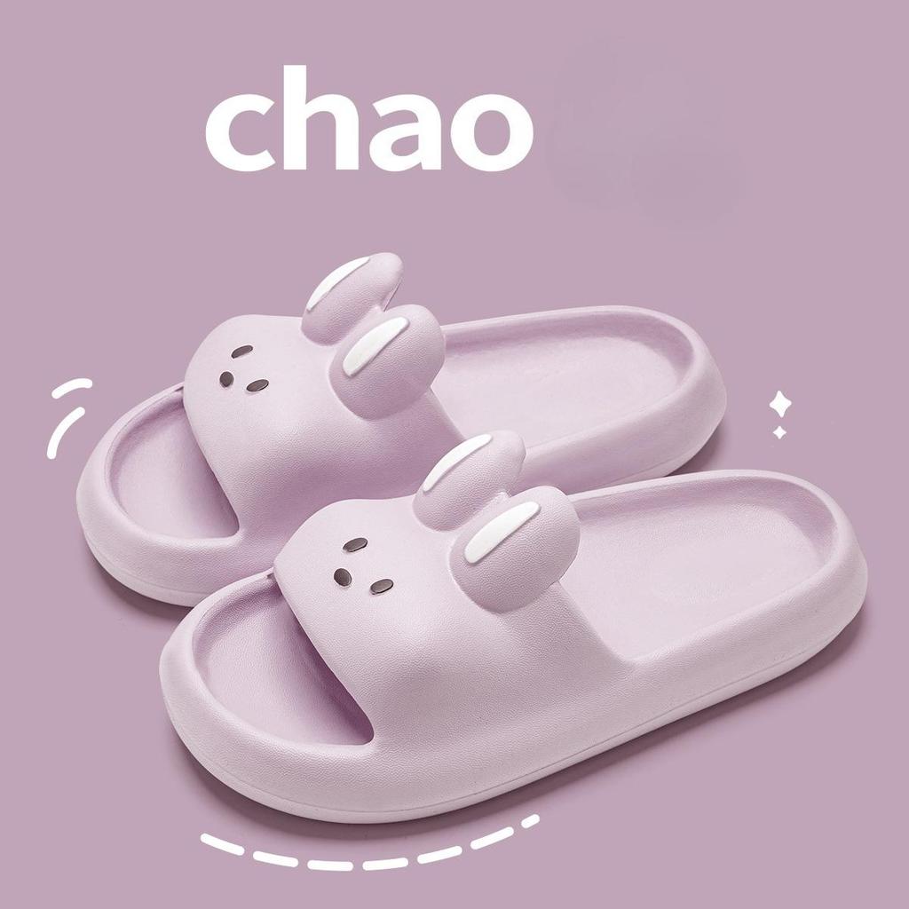 Cartoon Konijn Kinder Pantoffels Verhoogde Dikke Zool Binnen Buiten Pantoffels Comfortabele Zachte Kinder Huis Pantoffels