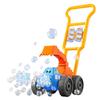160ML Bubble Machine Bubble Gun with Push Handle Multifunctional Automatic Bubble Blower Bubble Maker for Toddlers and Children Outdoor Play