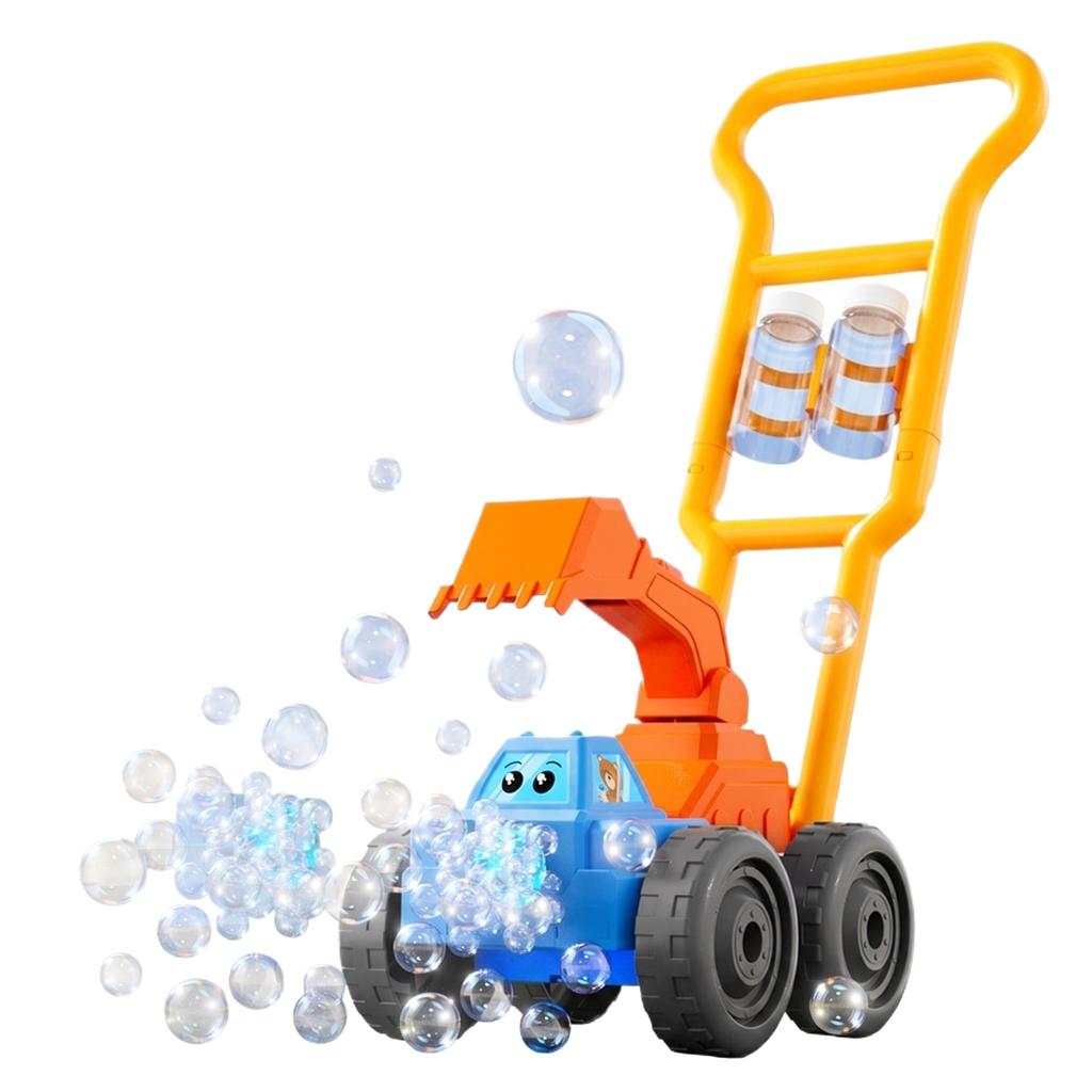 160ML Bubble Machine Bubble Gun with Push Handle Multifunctional Automatic Bubble Blower Bubble Maker for Toddlers and Children Outdoor Play
