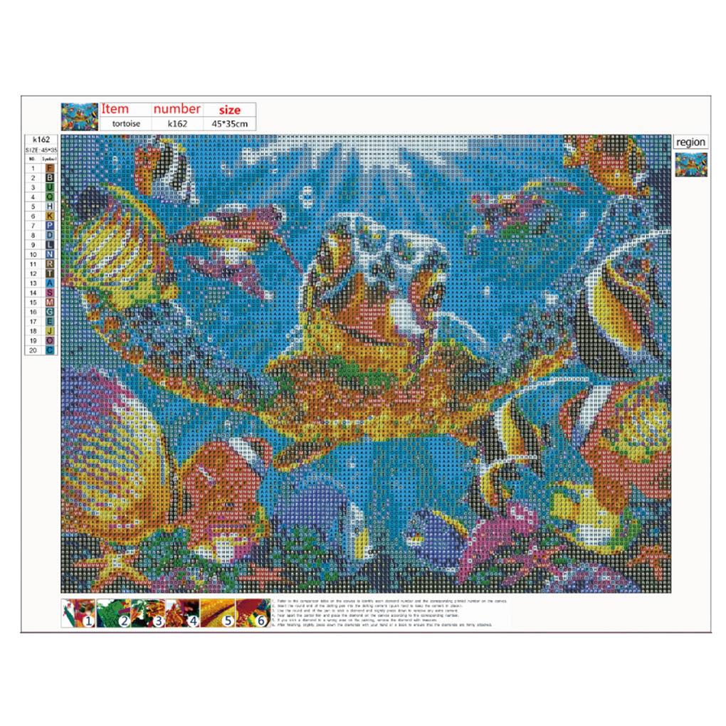 Underwater DIY Diamond Painting 5D Wall Decor Diamond Cross-stitch Embroidery
