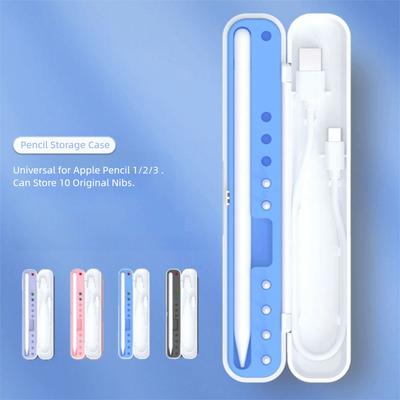Caixa de Armazenamento PP Porta-Lápis ABS Estojos para Caneta Touch de Tablet para Lápis Stylus 1ª/2ª/3ª Geração Escritório